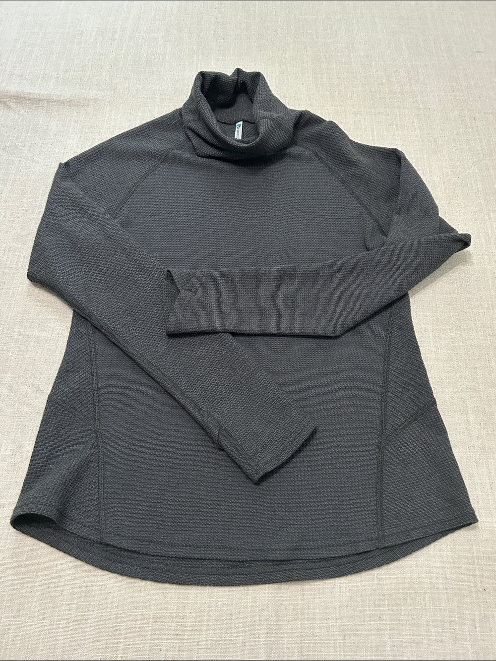 Kuhl Petra Mock Neck Women's S Waffle Knit Hiking Outdoor Camping Pullover - Picture 16 of 16